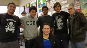 中山君が、CSUN留学中に撮影した各国留学生との写真