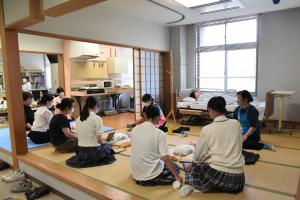 看護学部看護体験の様子