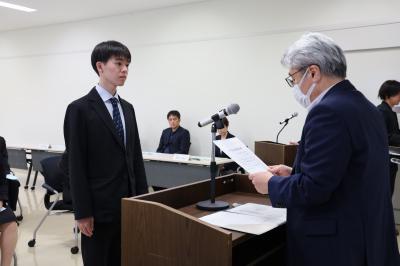 学長奨励賞授与式の様子1