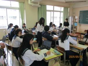 岡豊高等学校でのボランティア2