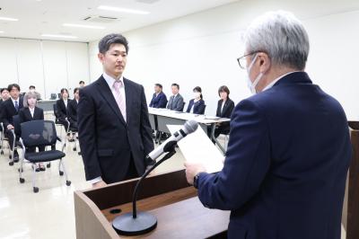 授与の様子