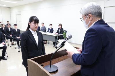 授与の様子