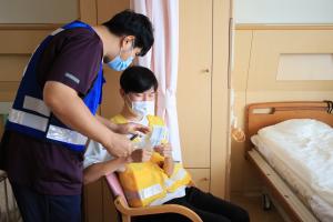 模擬患者役の様子