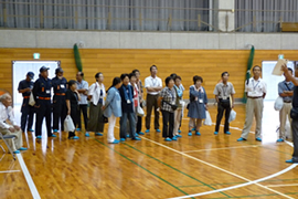 三里地区の住民の皆様も見学に来てくださいました