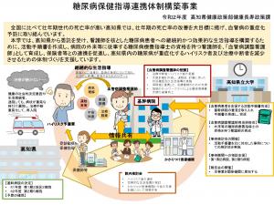 令和２年度糖尿病保健指導連携体制構築事業全体図