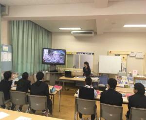 大豊町中学校での防災学習 2018年10月26日